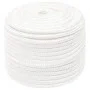 Cuerda de barco polipropileno blanco intenso 12 mm 100 m de , Sogas y cuerdas metálicas - Ref: Foro24-152566, Precio: 56,04 €...