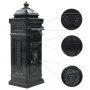 Vintage-style black stainless steel aluminum column mailbox by vidaXL, mailboxes - Ref: Foro24-43888, Price: 300,91 €, Discou...