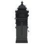 Buzón de columna de aluminio estilo vintage inoxidable negro de vidaXL, Buzones de correo - Ref: Foro24-43888, Precio: 333,27...
