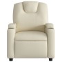 Sillón reclinable de masaje cuero sintético crema de , Sillones - Ref: Foro24-372397, Precio: 251,28 €, Descuento: %