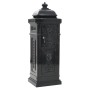 Buzón de columna de aluminio estilo vintage inoxidable negro de vidaXL, Buzones de correo - Ref: Foro24-43888, Precio: 333,27...