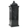 Vintage-style black stainless steel aluminum column mailbox by vidaXL, mailboxes - Ref: Foro24-43888, Price: 300,91 €, Discou...