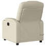 Sillón reclinable de masaje cuero sintético crema de , Sillones - Ref: Foro24-372397, Precio: 251,28 €, Descuento: %