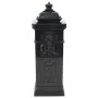 Vintage-style black stainless steel aluminum column mailbox by vidaXL, mailboxes - Ref: Foro24-43888, Price: 300,91 €, Discou...