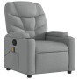 Sillón reclinable de masaje de tela gris claro de , Sillones - Ref: Foro24-372453, Precio: 217,10 €, Descuento: %