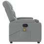 Sillón reclinable de masaje de tela gris claro de , Sillones - Ref: Foro24-372453, Precio: 213,84 €, Descuento: %