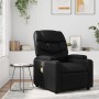 Sillón de masaje reclinable cuero sintético negro de , Sillones - Ref: Foro24-372472, Precio: 246,36 €, Descuento: %