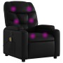 Sillón de masaje reclinable cuero sintético negro de , Sillones - Ref: Foro24-372472, Precio: 246,36 €, Descuento: %