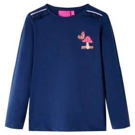 Camiseta infantil de manga larga azul marino 104 de , Camisetas para niños - Ref: Foro24-14240, Precio: 8,32 €, Descuento: %