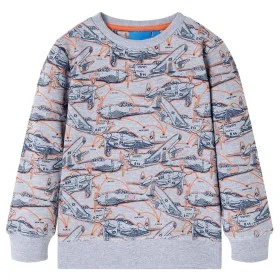 Kinder-Sweatshirt meliert in Grau, Größe 140. von , Kinder-T-Shirts - Ref: Foro24-13168, Preis: 11,82 €, Rabatt: %