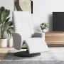Sillón reclinable masaje con reposapiés cuero sintético blanco de , Sillones - Ref: Foro24-356518, Precio: 232,77 €, Descuent...