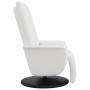 Sillón reclinable masaje con reposapiés cuero sintético blanco de , Sillones - Ref: Foro24-356518, Precio: 237,27 €, Descuent...