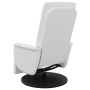 Sillón reclinable masaje con reposapiés cuero sintético blanco de , Sillones - Ref: Foro24-356518, Precio: 237,27 €, Descuent...