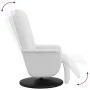 Sillón reclinable masaje con reposapiés cuero sintético blanco de , Sillones - Ref: Foro24-356518, Precio: 232,77 €, Descuent...