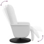Sillón reclinable masaje con reposapiés cuero sintético blanco de , Sillones - Ref: Foro24-356518, Precio: 237,27 €, Descuent...