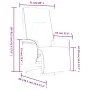 Sillón reclinable masaje con reposapiés cuero sintético blanco de , Sillones - Ref: Foro24-356518, Precio: 232,77 €, Descuent...
