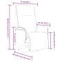 Sillón reclinable masaje con reposapiés cuero sintético blanco de , Sillones - Ref: Foro24-356518, Precio: 237,27 €, Descuent...