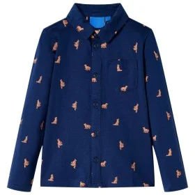 Camisa infantil azul marino 140 de , Camisetas para niños - Ref: Foro24-12978, Precio: 10,30 €, Descuento: %