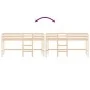Cama alta de niños con escalera madera maciza pino 90x190 cm de , Camas y somieres - Ref: Foro24-835892, Precio: 145,84 €, De...