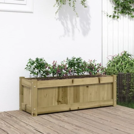 Jardinera de madera de pino impregnada 90x31x31 cm de , Maceteros y jardineras - Ref: Foro24-837457, Precio: 60,40 €, Descuen...