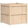 Jardinera de madera maciza de pino 70x70x70 cm de , Maceteros y jardineras - Ref: Foro24-837434, Precio: 92,43 €, Descuento: %
