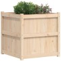Jardinera de madera maciza de pino 70x70x70 cm de , Maceteros y jardineras - Ref: Foro24-837434, Precio: 92,43 €, Descuento: %