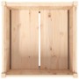 Jardinera de madera maciza de pino 70x70x70 cm de , Maceteros y jardineras - Ref: Foro24-837434, Precio: 92,43 €, Descuento: %