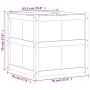 Jardinera de madera maciza de pino 70x70x70 cm de , Maceteros y jardineras - Ref: Foro24-837434, Precio: 92,43 €, Descuento: %