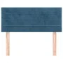 Dunkelblaues Samtkopfteil 90x5x78/88 cm von , Kopf- und Fußteile - Ref: Foro24-346128, Preis: 38,67 €, Rabatt: %