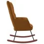 Silla mecedora de terciopelo marrón de , Mecedoras - Ref: Foro24-328147, Precio: 117,52 €, Descuento: %
