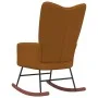 Silla mecedora de terciopelo marrón de , Mecedoras - Ref: Foro24-328147, Precio: 117,52 €, Descuento: %
