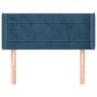 Cabecero de terciopelo azul oscuro 93x16x78/88 cm de , Cabeceros y pies de cama - Ref: Foro24-3118948, Precio: 49,85 €, Descu...