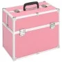 Maletín de maquillaje aluminio rosa 37x24x35 cm de , Neceseres - Ref: Foro24-91834, Precio: 55,93 €, Descuento: %