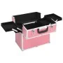 Maletín de maquillaje aluminio rosa 37x24x35 cm de , Neceseres - Ref: Foro24-91834, Precio: 55,93 €, Descuento: %