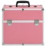 Maletín de maquillaje aluminio rosa 37x24x35 cm de , Neceseres - Ref: Foro24-91834, Precio: 55,93 €, Descuento: %