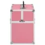 Maletín de maquillaje aluminio rosa 37x24x35 cm de , Neceseres - Ref: Foro24-91834, Precio: 55,93 €, Descuento: %