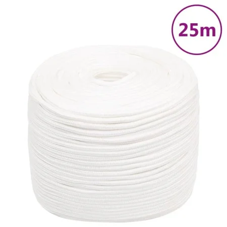 Cuerda de barco polipropileno blanco intenso 6 mm 25 m de , Sogas y cuerdas metálicas - Ref: Foro24-152549, Precio: 10,91 €, ...