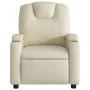 Cream Faux Leather Recliner by , Armchairs - Ref: Foro24-372390, Price: 213,17 €, Discount: %