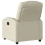 Sillón reclinable de cuero sintético crema de , Sillones - Ref: Foro24-372390, Precio: 213,17 €, Descuento: %