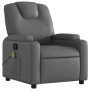 Sillón de masaje reclinable cuero sintético gris de , Sillones - Ref: Foro24-372399, Precio: 241,18 €, Descuento: %