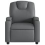 Sillón de masaje reclinable cuero sintético gris de , Sillones - Ref: Foro24-372399, Precio: 241,18 €, Descuento: %