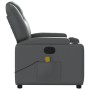 Sillón de masaje reclinable cuero sintético gris de , Sillones - Ref: Foro24-372399, Precio: 241,18 €, Descuento: %