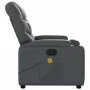 Sillón de masaje reclinable cuero sintético gris de , Sillones - Ref: Foro24-372475, Precio: 217,80 €, Descuento: %