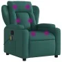 Dark Green Fabric Reclining Massage Chair by , Armchairs - Ref: Foro24-372421, Price: 258,84 €, Discount: %