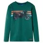 Camiseta infantil de manga larga verde 128 de , Camisetas para niños - Ref: Foro24-12647, Precio: 11,82 €, Descuento: %