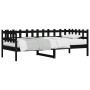 Sofá cama de madera maciza de pino negro 80x200 cm de , Camas y somieres - Ref: Foro24-840378, Precio: 97,57 €, Descuento: %