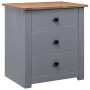 Mesita de noche de madera maciza pino estilo Panamá 46x40x57 cm de vidaXL, Mesitas de noche - Ref: Foro24-282653, Precio: 76,...