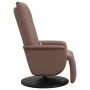 Sillón reclinable masaje con reposapiés cuero sintético marrón de , Sillones - Ref: Foro24-356514, Precio: 232,77 €, Descuent...