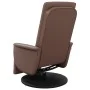 Sillón reclinable masaje con reposapiés cuero sintético marrón de , Sillones - Ref: Foro24-356514, Precio: 232,77 €, Descuent...