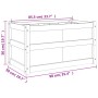 Jardinera de madera maciza de pino 90x50x50 cm de , Maceteros y jardineras - Ref: Foro24-837459, Precio: 70,57 €, Descuento: %